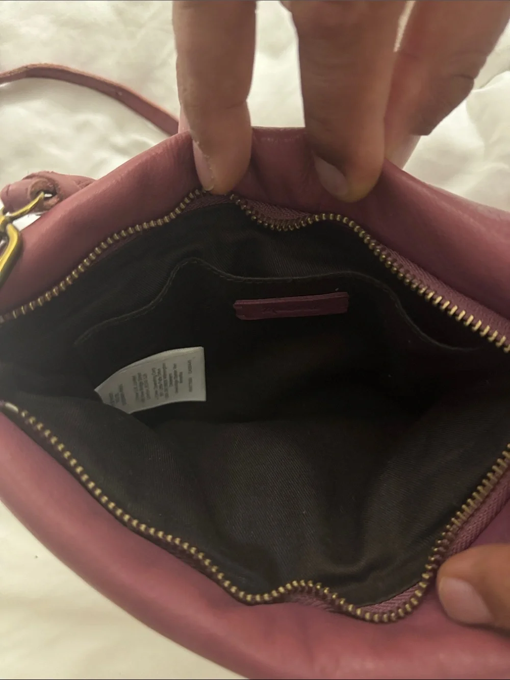 Madewell Mauve Pink Leather Crossbody Bag - Picture 4 of 6